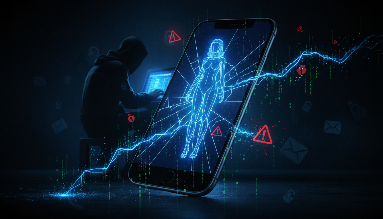 MyLovelyAI hacked - AI girlfriend illustration